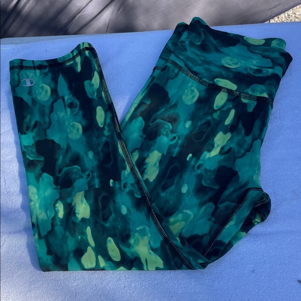 Champion Green and Lime Patterned Leggings - Picture 2 of 7